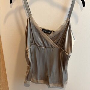 INC International Concepts Satin Taupe Cami Top